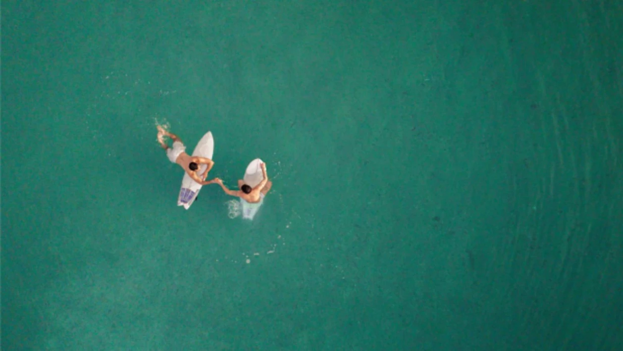 Aerial of guests on paddleboards at Four Seasons Resort Peninsula Papagayo